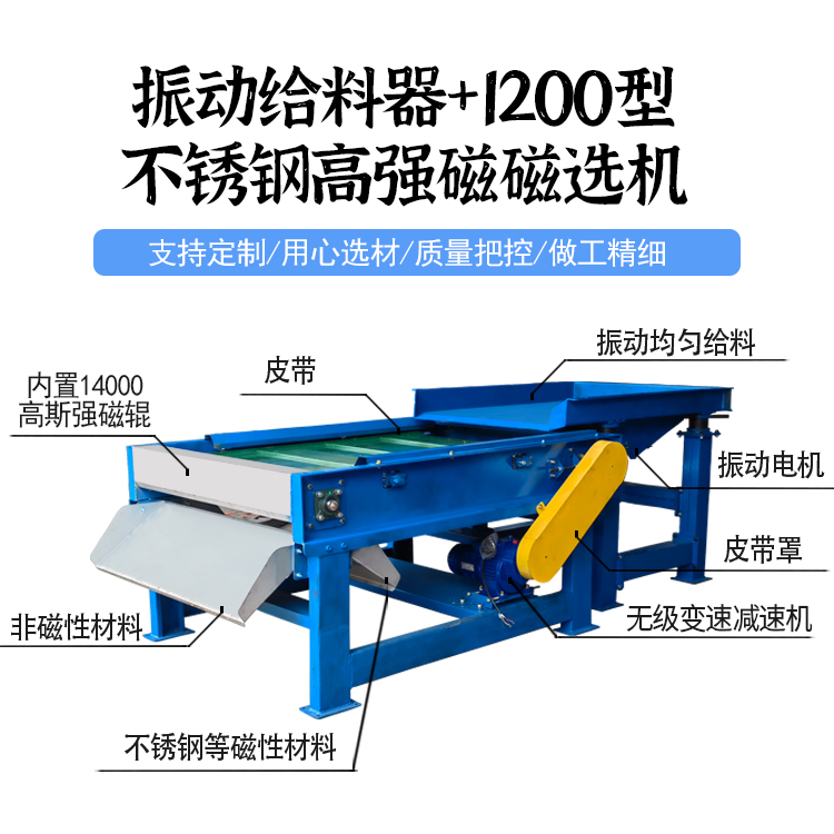 振动给料器+1200型不锈钢高强磁磁选机结构图.jpg